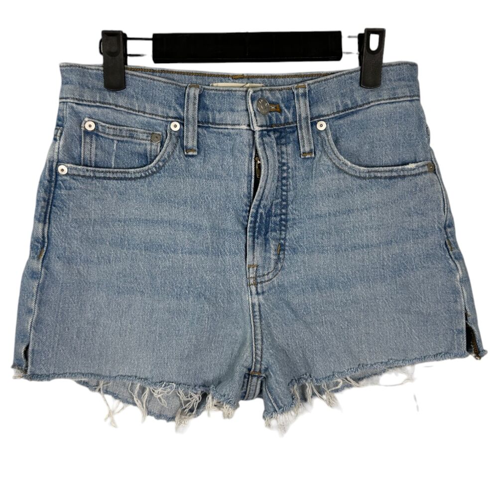 Madewell The Perfect Vintage Jean Cut Off Raw Hem Shorts Women's Size 27